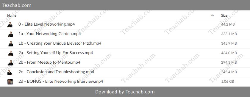 Brad Branson's Elite Level Networking Free Download