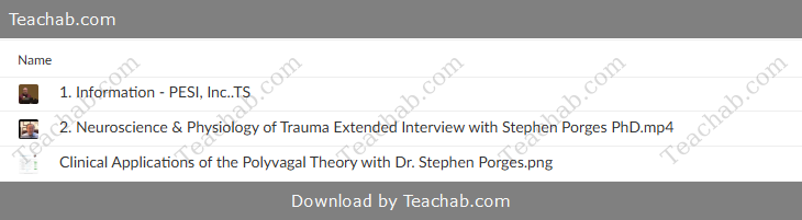 Clinical Applications of the Polyvagal Theory with Dr. Stephen Porges by Linda Curran & Stephen Porges Free Download
