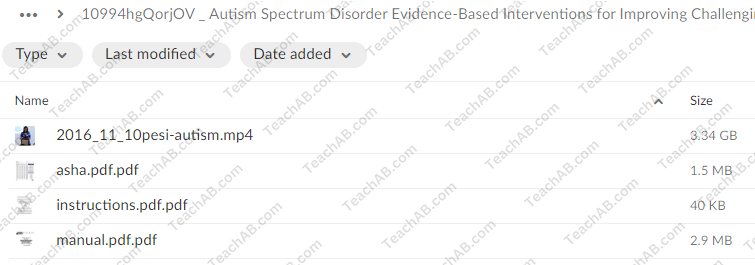 Autism Spectrum Disorder: Evidence-Based Interventions for Improving Challenging Behaviors in Children, Adolescents & Young Adults by Cara Marker Daily - PESI Free Download
