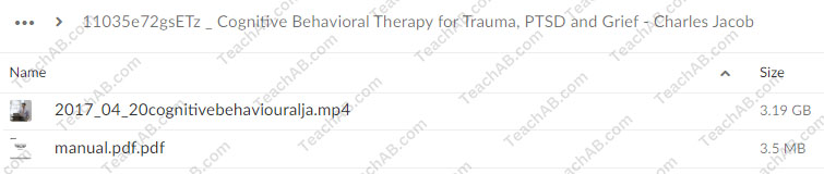 Cognitive Behavioral Therapy for Trauma, PTSD and Grief By Charles Jacob - PESI Free Download