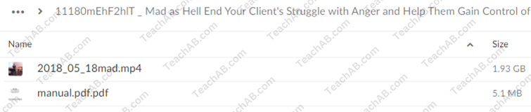 Mad as Hell: End Your Client's Struggle with Anger and Help Them Gain Control of Their Lives with Clinical Strategies That Get Results By David Brillhart - PESI Free Download