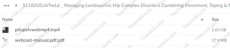Managing Lumbopelvic Hip Complex Disorders: Combining Movement, Taping & Manual Therapy to Release Pain Locally and Globally By Darrell Locket - PESI Free Download