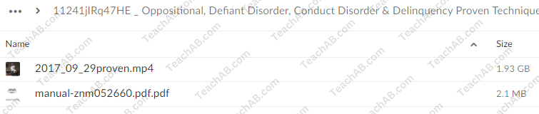 Oppositional, Defiant Disorder, Conduct Disorder & Delinquency: Proven Techniques for Your Toughest Teens By Jeremy Jewell - PESI Free Download