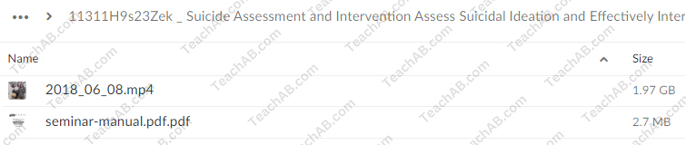 Suicide Assessment and Intervention: Assess Suicidal Ideation and Effectively Intervene in Crisis Situations with Confidence, Composure and Sensitivity By Sally Spencer-Thomas - PESI Free Download