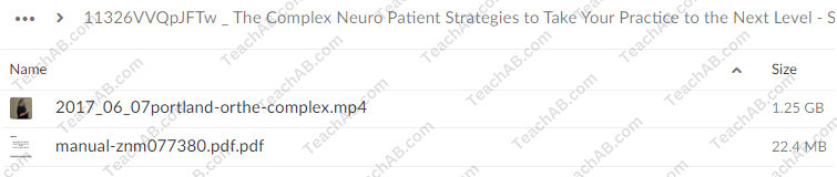 The Complex Neuro Patient: Strategies to Take Your Practice to the Next Level By Sean Smith - PESI Free Download