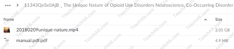 The Unique Nature of Opioid Use Disorders: Neuroscience, Co-Occurring Disorders, and Treatment Approaches By Charles Atkins - PESI Free Download