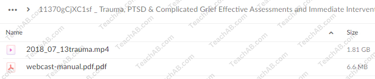 Trauma, PTSD & Complicated Grief: Effective Assessments and Immediate Interventions for Children, Adolescents and Adults By Michael Prokop - PESI Free Download