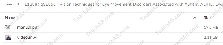 Vision Techniques for Eye Movement Disorders Associated with Autism, ADHD, Dyslexia & Other Neurological Disorders: Hands-on Assessments and Treatments for Children and Adolescents By Robert Constantine - PESI Free Download