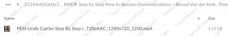 EMDR: Step by Step: New In-Session Demonstrations by Bessel Van der Kolk , Peter Levine & others - PESI Free Download