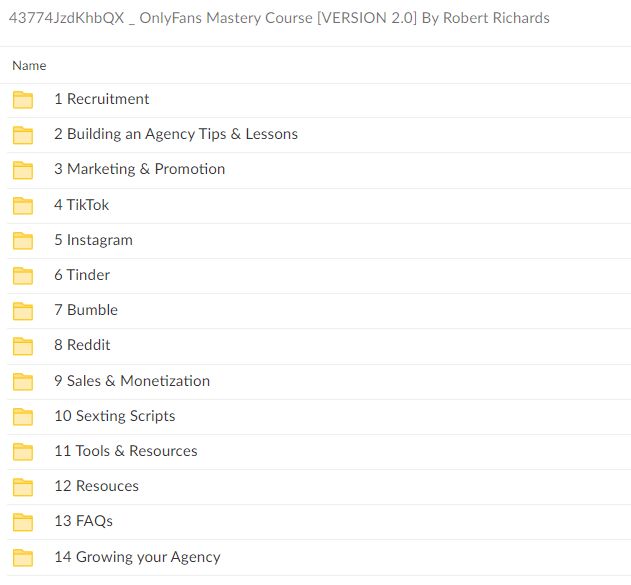 OnlyFans Mastery Course [VERSION 2.0] By Robert Richards Free Download