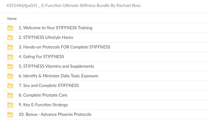 E-Function Ultimate Stiffness Bundle By Rachael Ross Free Download