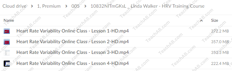 HRV Training Course By Linda Walker Free Download