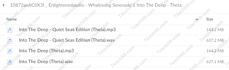 Whalesong Serenade 1: Into The Deep - Complete Collection - Theta By Enlightened Audio Free Download