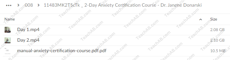 2-Day: Anxiety Certification Course By Janene Donarski - PESI Free Download