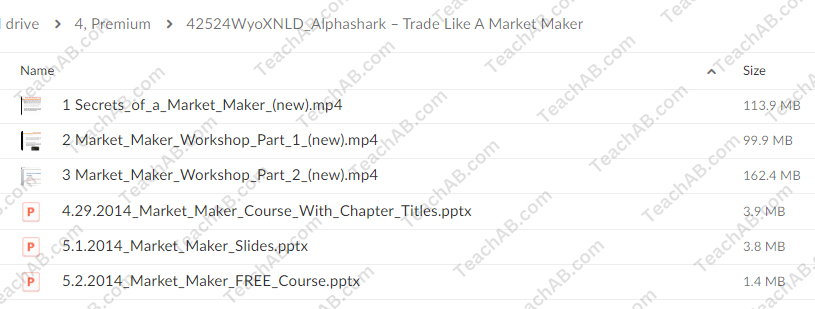 Trade Like a Market Maker By James Ramelli - AlphaShark Free Download
