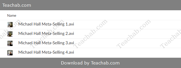 Meta Selling by Michael Hall Free Download